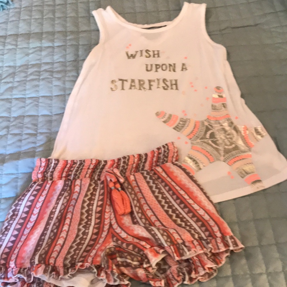 Justice shorts/top set